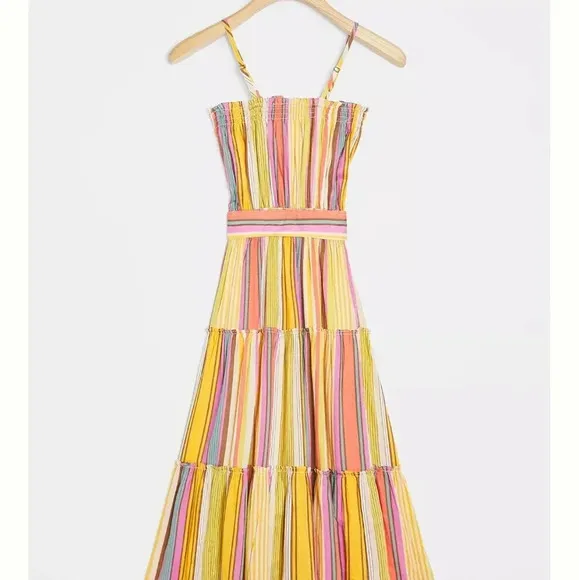 NWT Anthropologie Feliza tiered midi dress.Size MP
