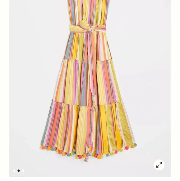 NWT Anthropologie Feliza tiered midi dress.Size MP