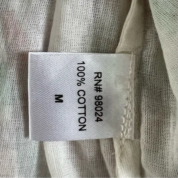 NWT Anthropologie Love The Label Ines Ivory Floral Tiered Ruffle Mini Dress
