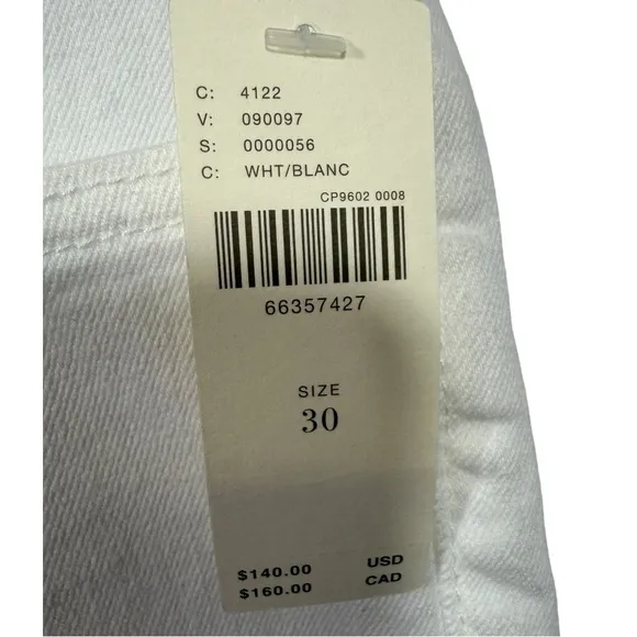 NWT Anthropologie Pilcro The Icon Flare Jeans White 30