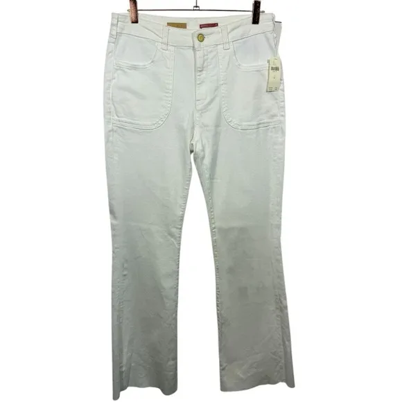 NWT Anthropologie Pilcro The Icon Flare Jeans White 30