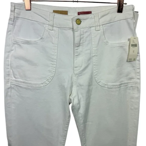 NWT Anthropologie Pilcro The Icon Flare Jeans White 30