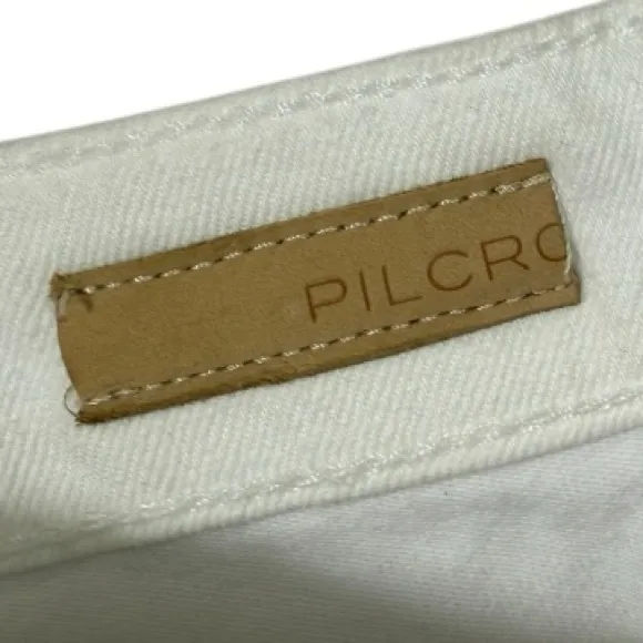 NWT Anthropologie Pilcro The Icon Flare Jeans White 30