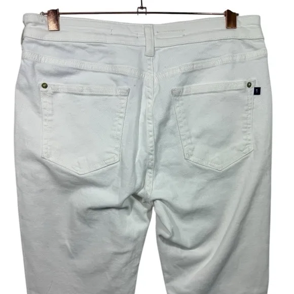 NWT Anthropologie Pilcro The Icon Flare Jeans White 30