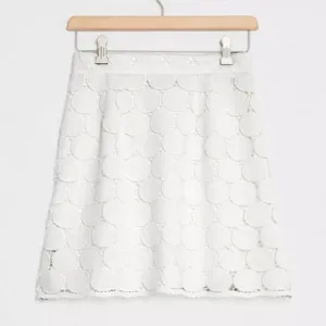 NWT Anthropologie Samia Embroidered Lace Mini Skirt | M