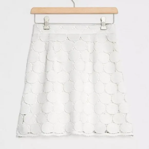 NWT Anthropologie Samia Embroidered Lace Mini Skirt | M