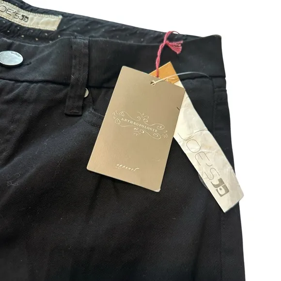 NWT Anthropologie’s Joes Jeans women’s slim straight long true black size 25 NEW