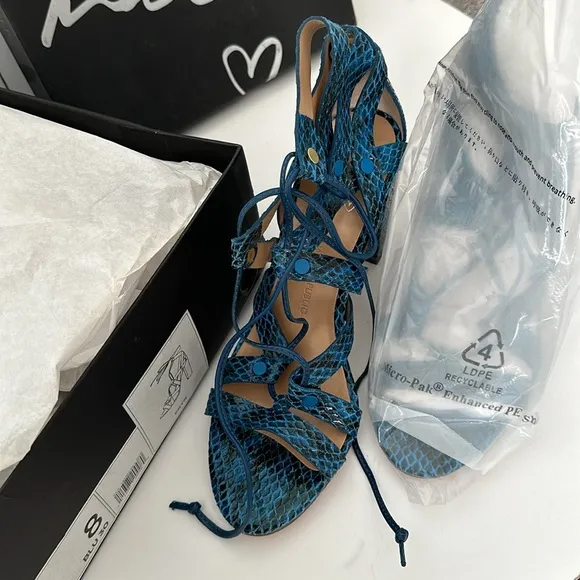 NWT Banana Republic Eryn blue heels, upper leather hello sole mate size 8