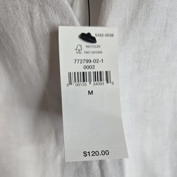 NWT Banana Republic Linen-Blend Button-Front Mini Dress - Size M