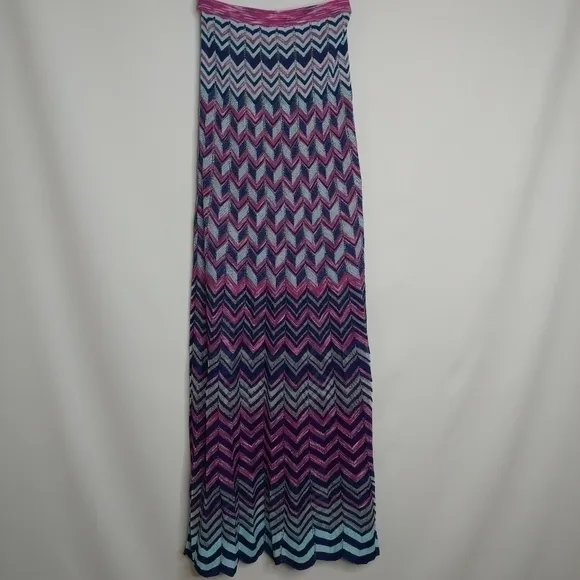 NWT BCBG Vida Marled Maxi Skirt in Magenta