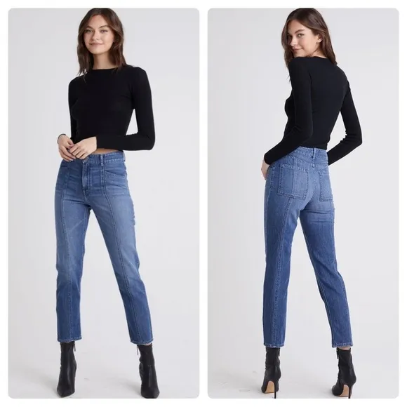 NWT Bella Dahl Dylan Seamed Tapered Jean in Heritage Wash (J3)
