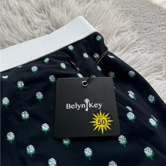 NWT Belyn Key Wimbledon Golf Ball City Skort