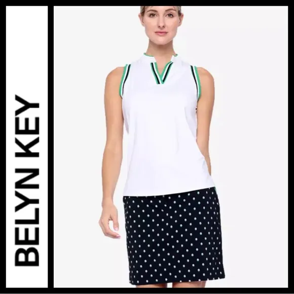 NWT Belyn Key Wimbledon Golf Ball City Skort