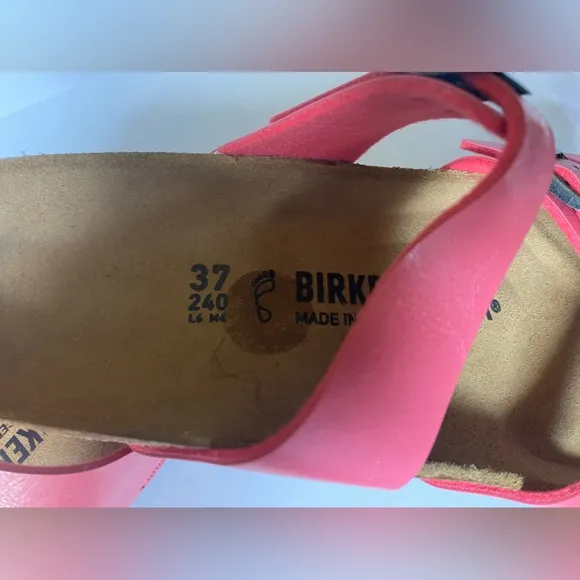 NWT Birkenstock Franca BirkoFlor Coral Pink Sandals