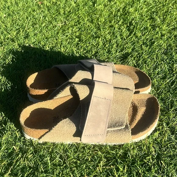 NWT! BIRKENSTOCK Kyoto Suede Sandals!