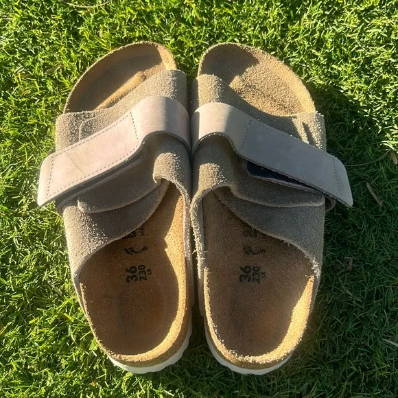 NWT! BIRKENSTOCK Kyoto Suede Sandals!
