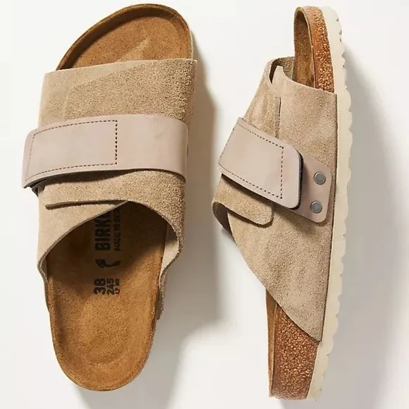 NWT! BIRKENSTOCK Kyoto Suede Sandals!