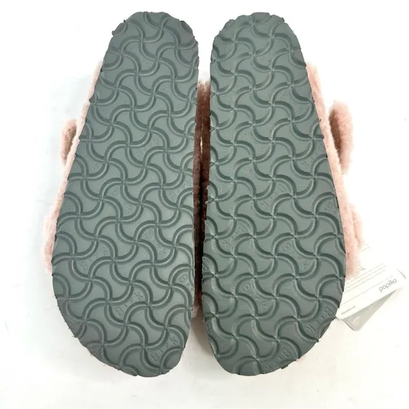NWT Birkenstock Papillio Arizona Big Buckle Shearling fuzzy sandal pink 36/5