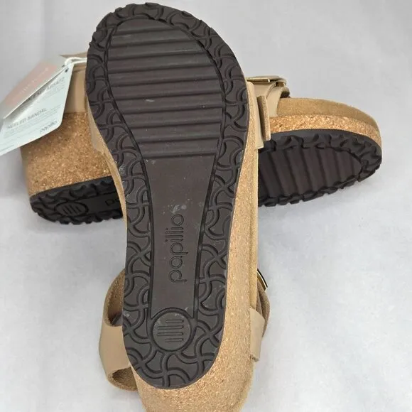 NWT Birkenstock Women's Papillio Soley Sandcastle Wedge Sandals