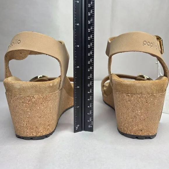 NWT Birkenstock Women's Papillio Soley Sandcastle Wedge Sandals