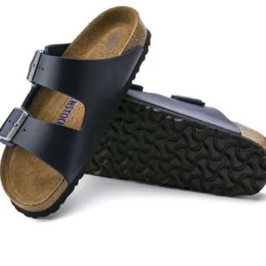 NWT Birkenstock Arizona Soft Footbed Smooth Leather Sandals 39 L-8 M-6