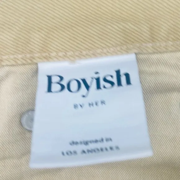 NWT Boyish Tan The Tommy High-Rise Rigid Straight Jeans in The Crowd