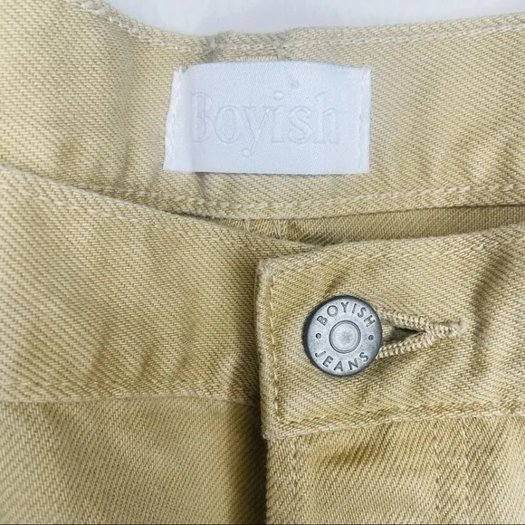 NWT Boyish Tan The Tommy High-Rise Rigid Straight Jeans in The Crowd