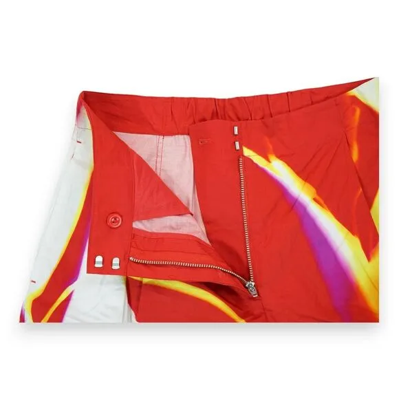 NWT COS Women's Elastic Shorts Multicolor Red Yellow White Size‎ 6 MSRP $120