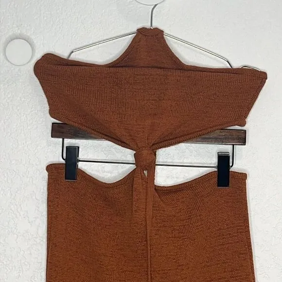 NWT Cult Gaia Cameron Knit in Amber Large Revolve