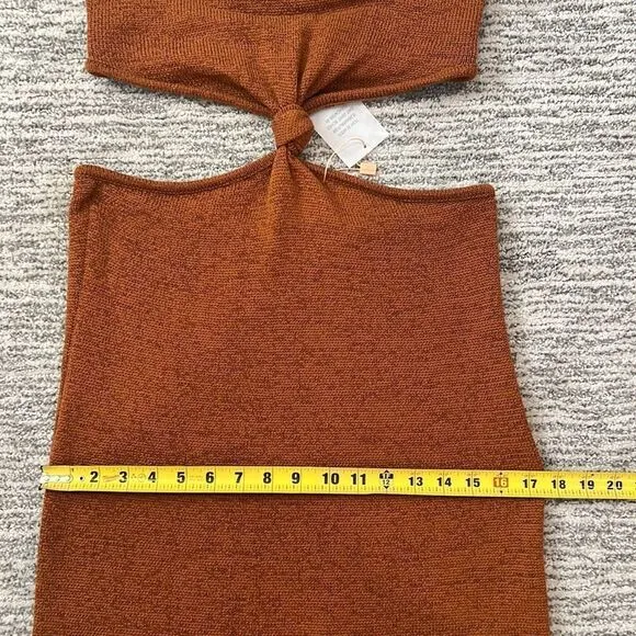 NWT Cult Gaia Cameron Knit in Amber Large Revolve
