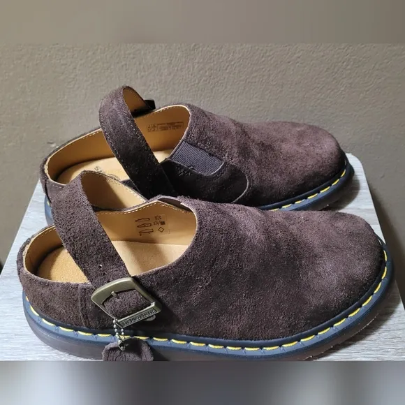 NWT Dr. Martens Slingback Isham Clog Size 9 Desert Oasis Suede Brown