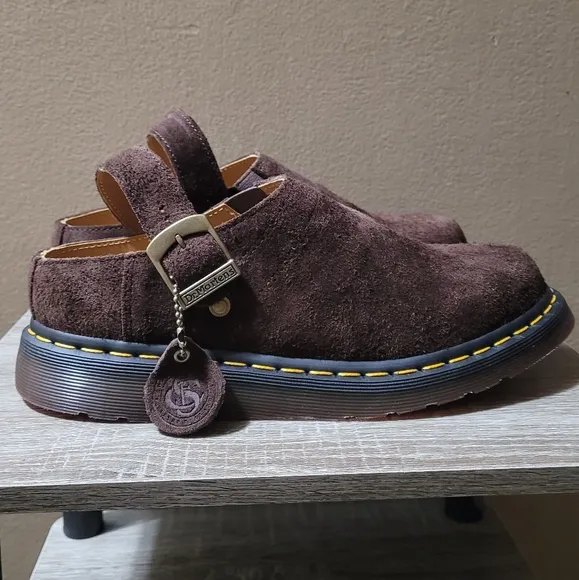 NWT Dr. Martens Slingback Isham Clog Size 9 Desert Oasis Suede Brown