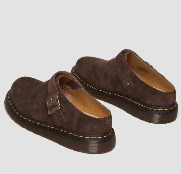 NWT Dr. Martens Slingback Isham Clog Size 9 Desert Oasis Suede Brown