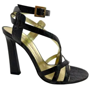 NWT Dsquared2 Women’s Croc Embossed Leather High Heel Sandals US 8 | $650