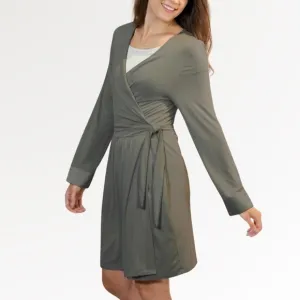 NWT Faceplant Dreams Bamboo Kimono Robe size L/XL in Earl Grey