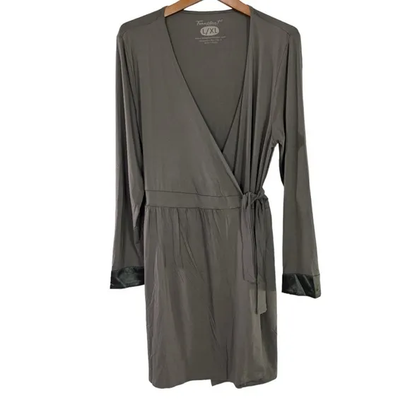 NWT Faceplant Dreams Bamboo Kimono Robe size L/XL in Earl Grey