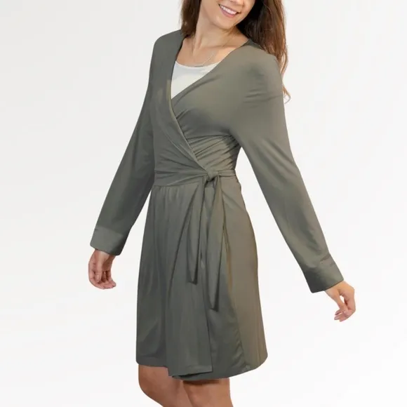 NWT Faceplant Dreams Bamboo Kimono Robe size L/XL in Earl Grey