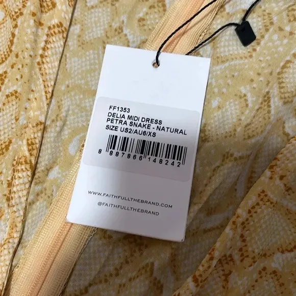 NWT Faithfull the Brand- Delia Midi Dress