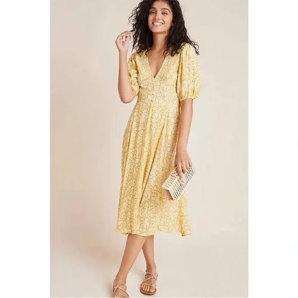 NWT Faithfull the Brand- Delia Midi Dress