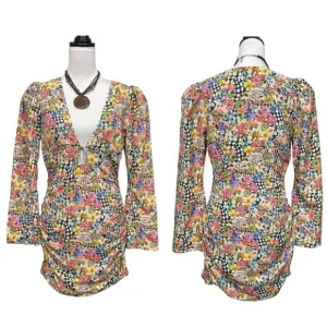 NWT - For Love &amp; Lemons  June Bell Sleeve Mini