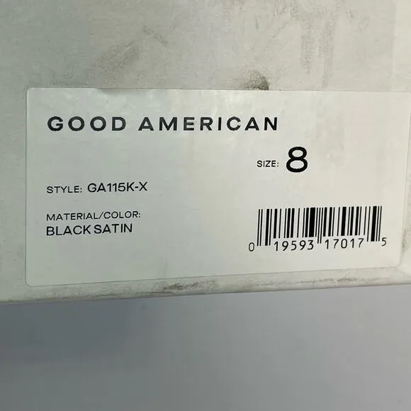 NWT - Good American Kickstand Crystal Heels