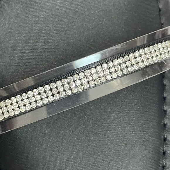 NWT - Good American Kickstand Crystal Heels