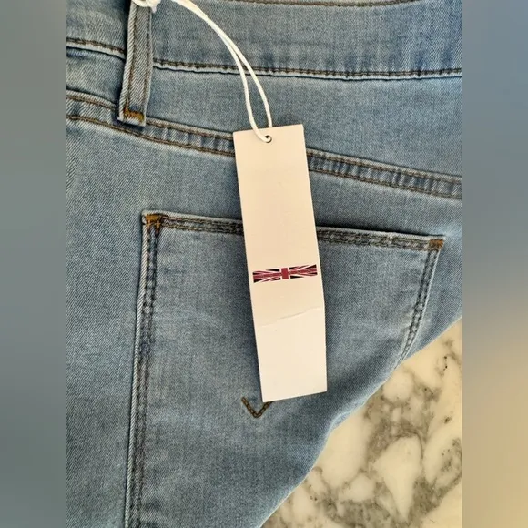 NWT Hudson Blair High Rise Super Skinny Ankle Jeans 30 Light Blue Denim