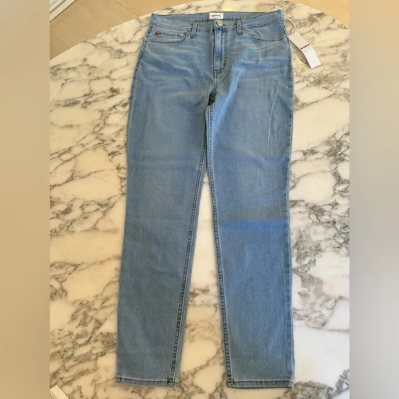 NWT Hudson Blair High Rise Super Skinny Ankle Jeans 30 Light Blue Denim