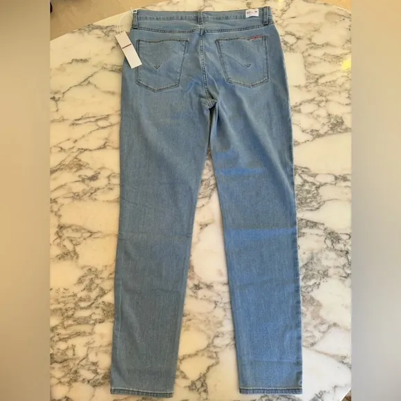 NWT Hudson Blair High Rise Super Skinny Ankle Jeans 30 Light Blue Denim