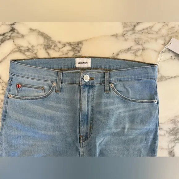 NWT Hudson Blair High Rise Super Skinny Ankle Jeans 30 Light Blue Denim