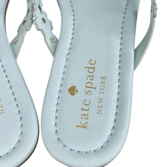 NWT Kate Spade Women’s Daisy Strap Light Blue Thong Sandal Size US 7