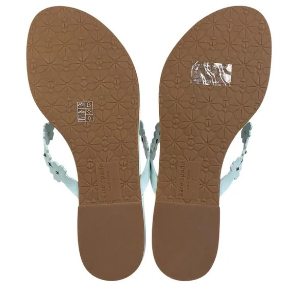 NWT Kate Spade Women’s Daisy Strap Light Blue Thong Sandal Size US 7