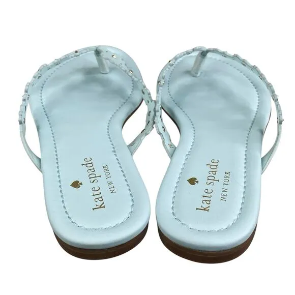 NWT Kate Spade Women’s Daisy Strap Light Blue Thong Sandal Size US 7