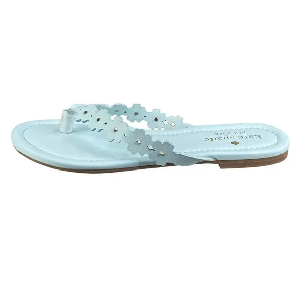 NWT Kate Spade Women’s Daisy Strap Light Blue Thong Sandal Size US 7